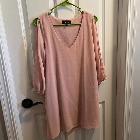 Lulus Blouse in Dusty Rose - Picture 1 of 7